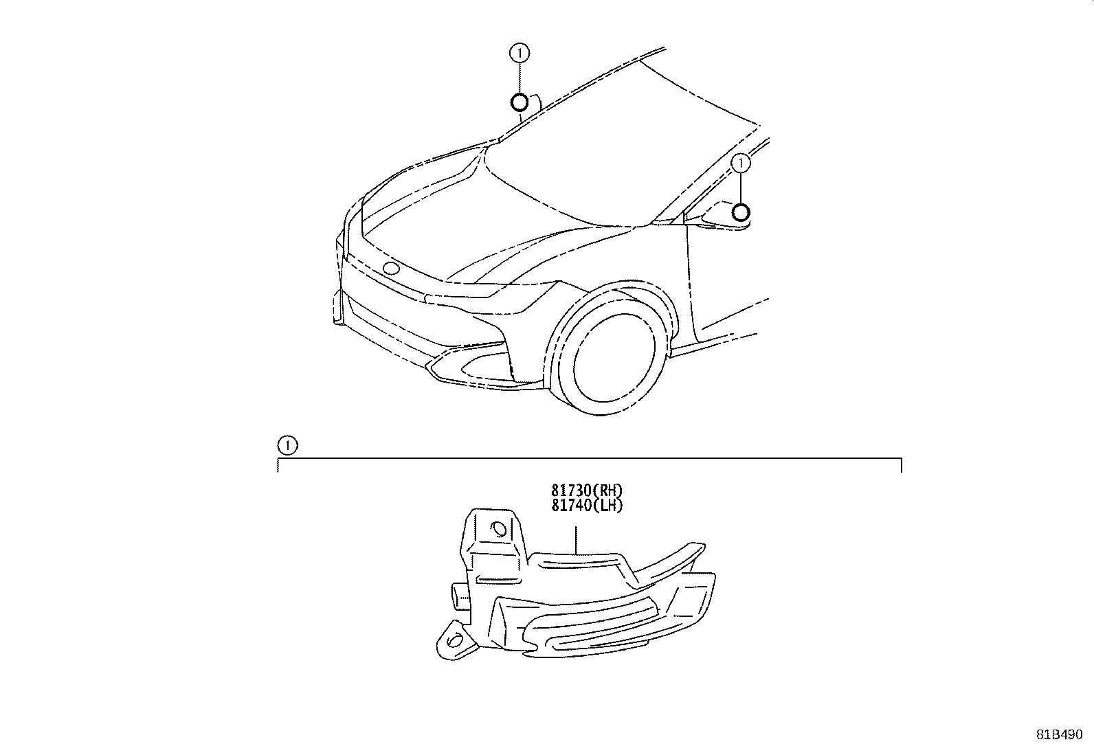 Exploded illustration 81B490