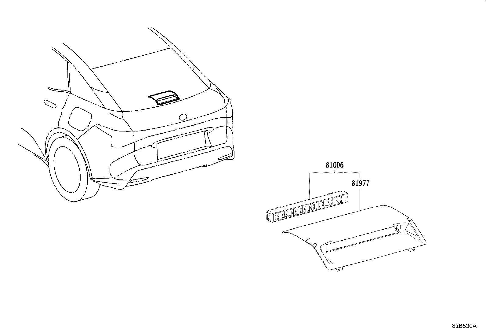 Exploded illustration 81B530A