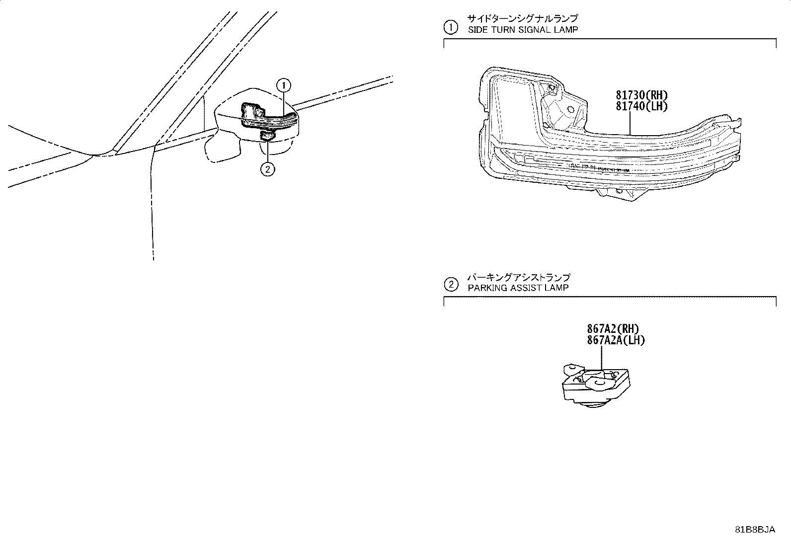 Exploded illustration 81B8BJA