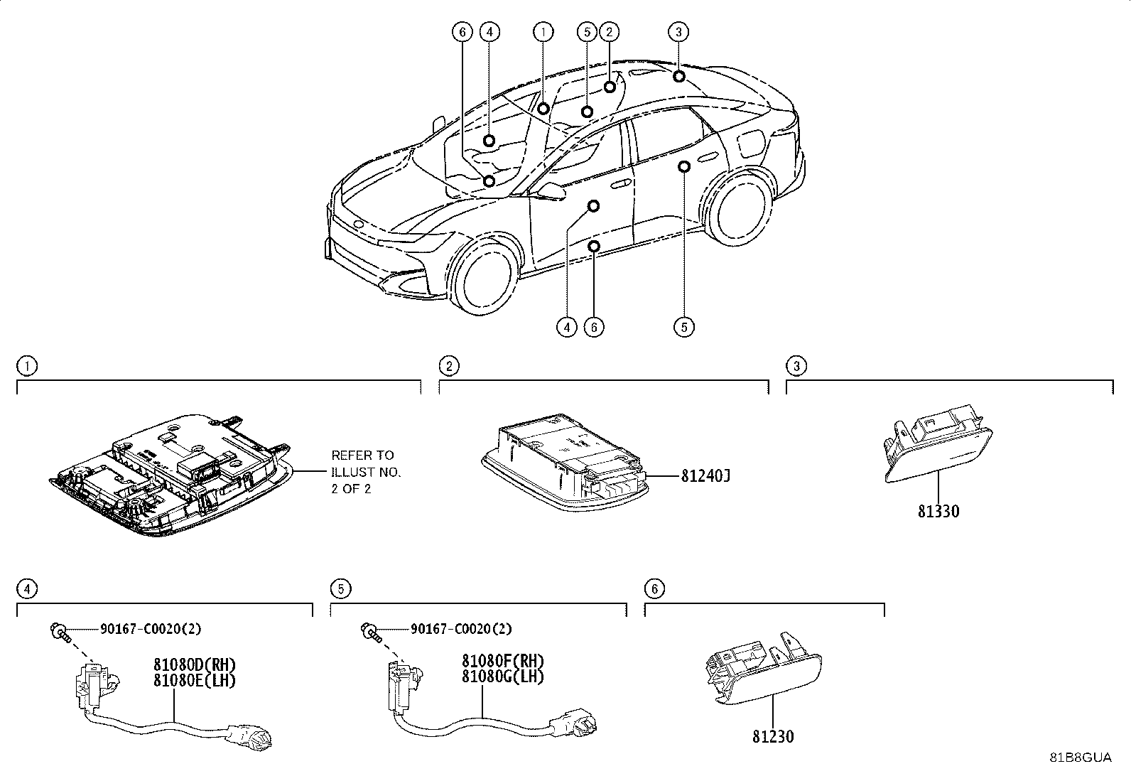 Exploded illustration 81B8GUA