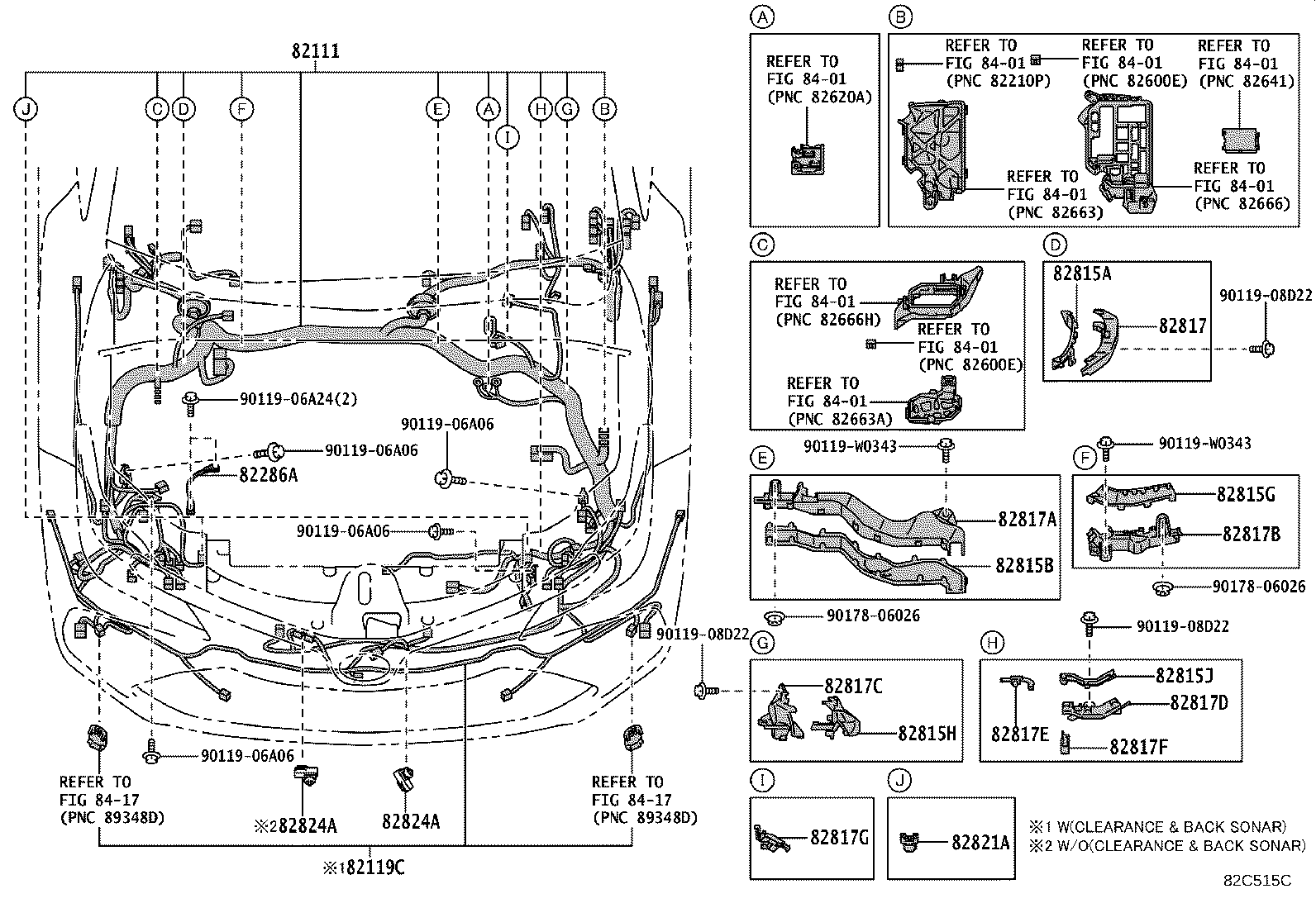 Exploded illustration 82C515C