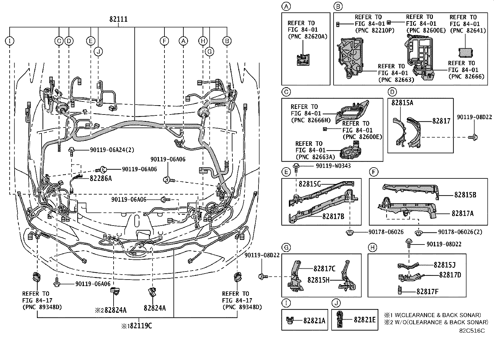 Exploded illustration 82C516C
