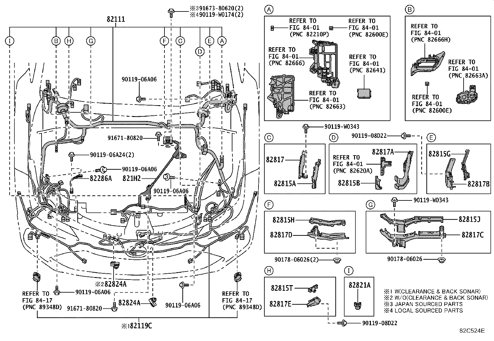 Exploded illustration 82C524E