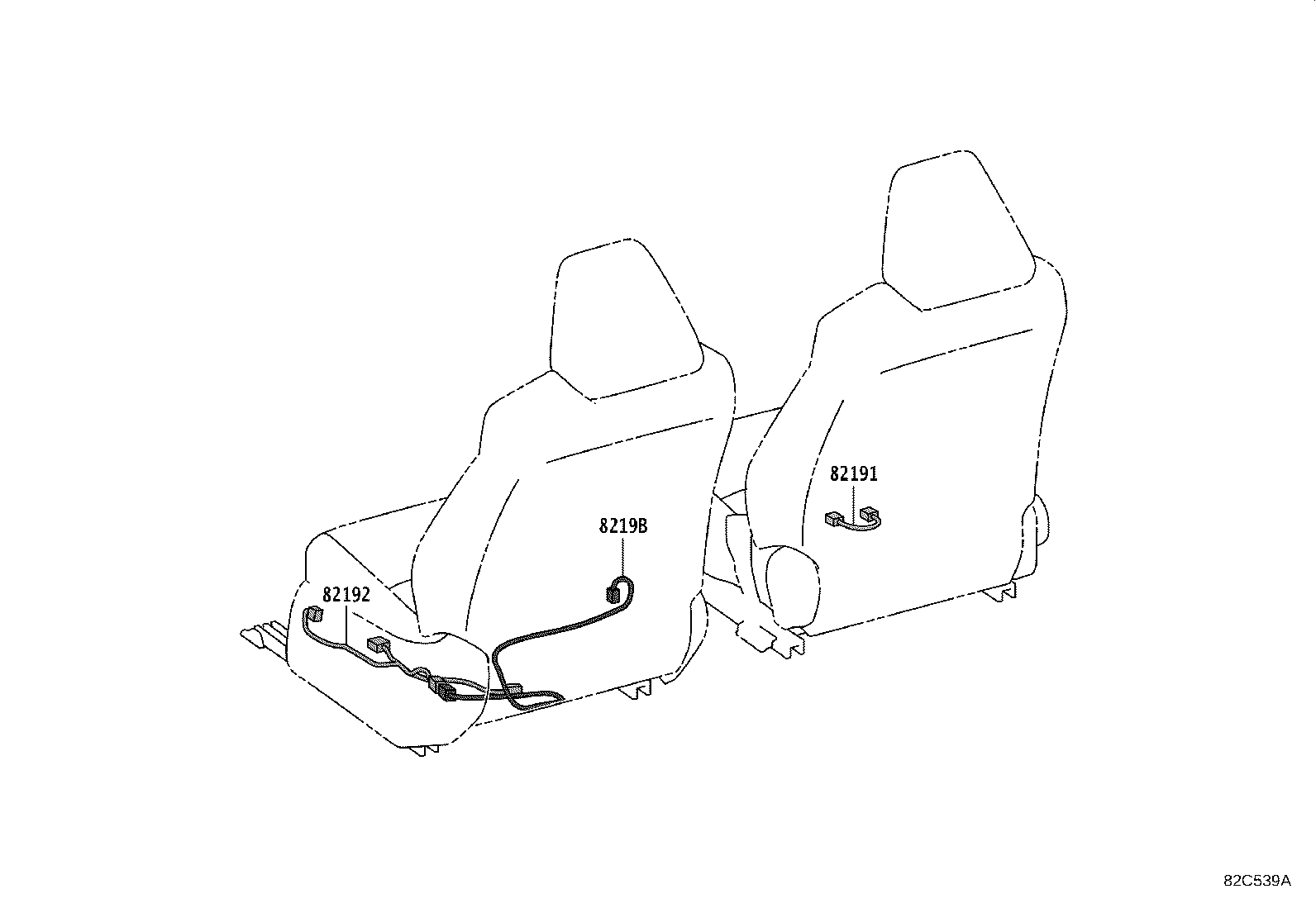 Exploded illustration 82C539A