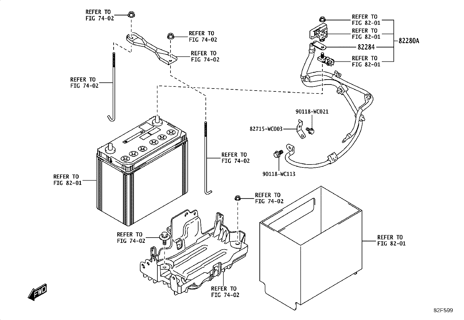 Exploded illustration 82F599