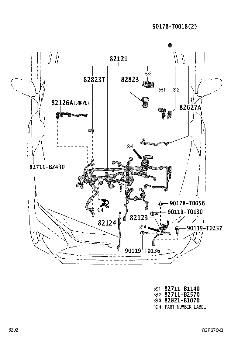 Exploded illustration 82F670B