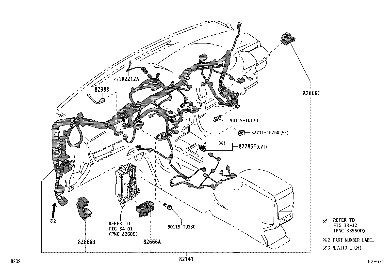Exploded illustration 82F671