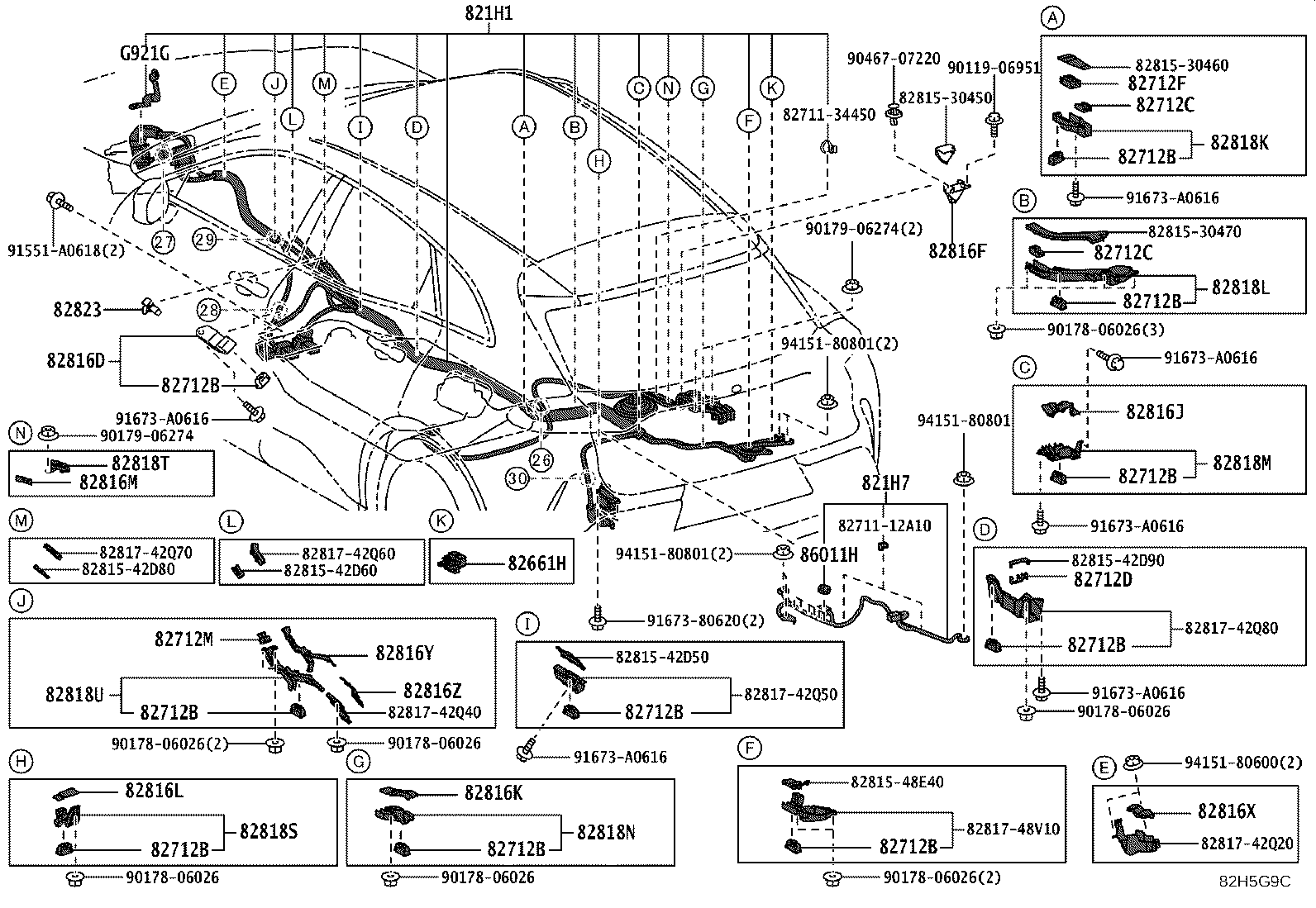 Exploded illustration 82H5G9C