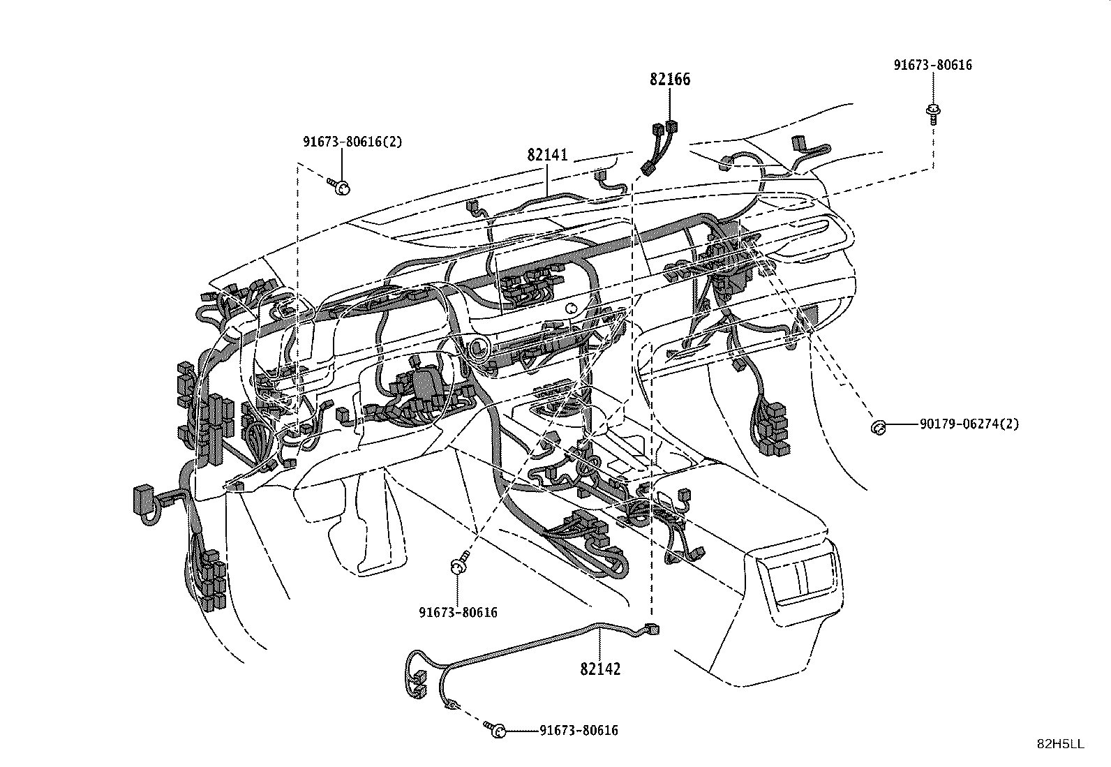 Exploded illustration 82H5LL