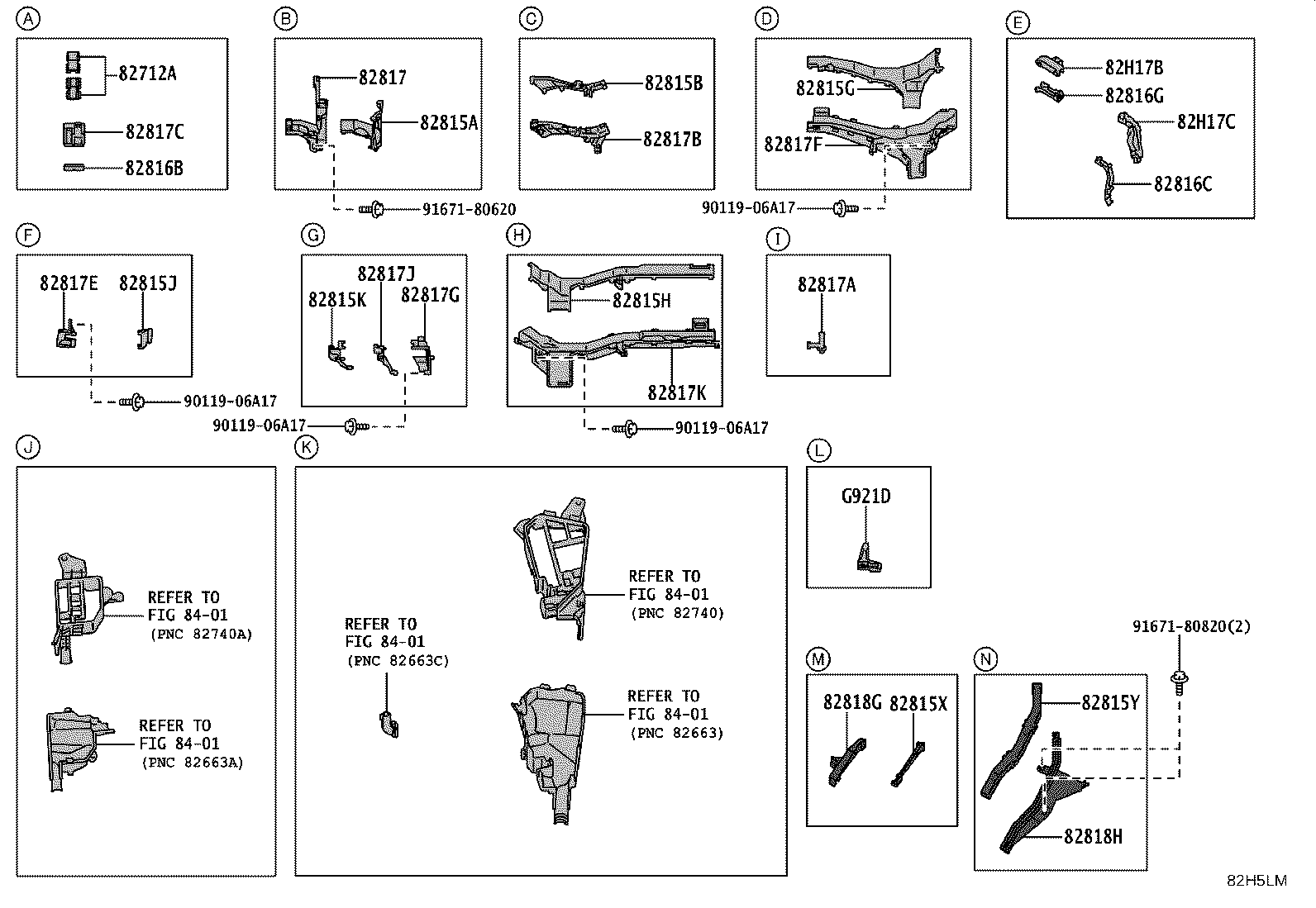 Exploded illustration 82H5LM