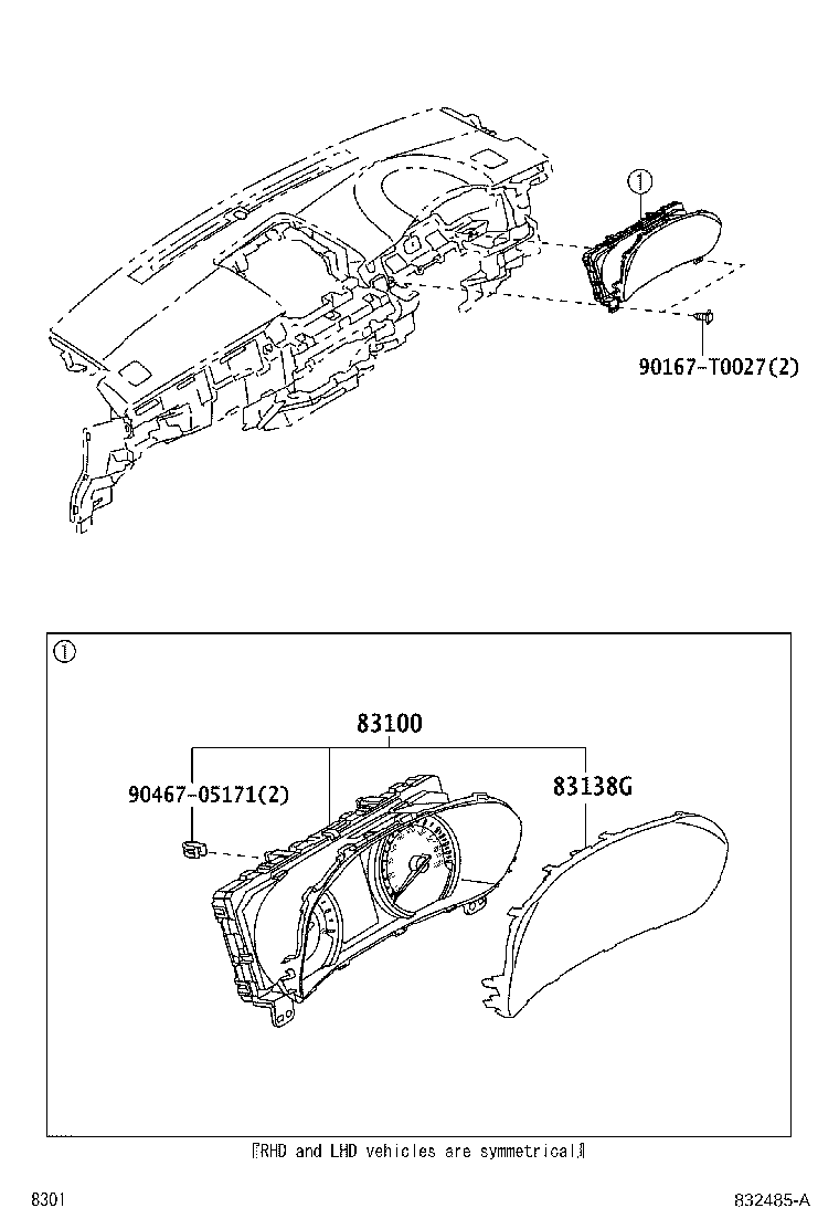 Exploded illustration 832485A