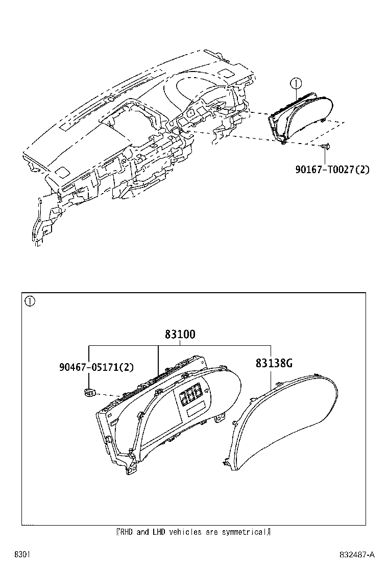 Exploded illustration 832487A