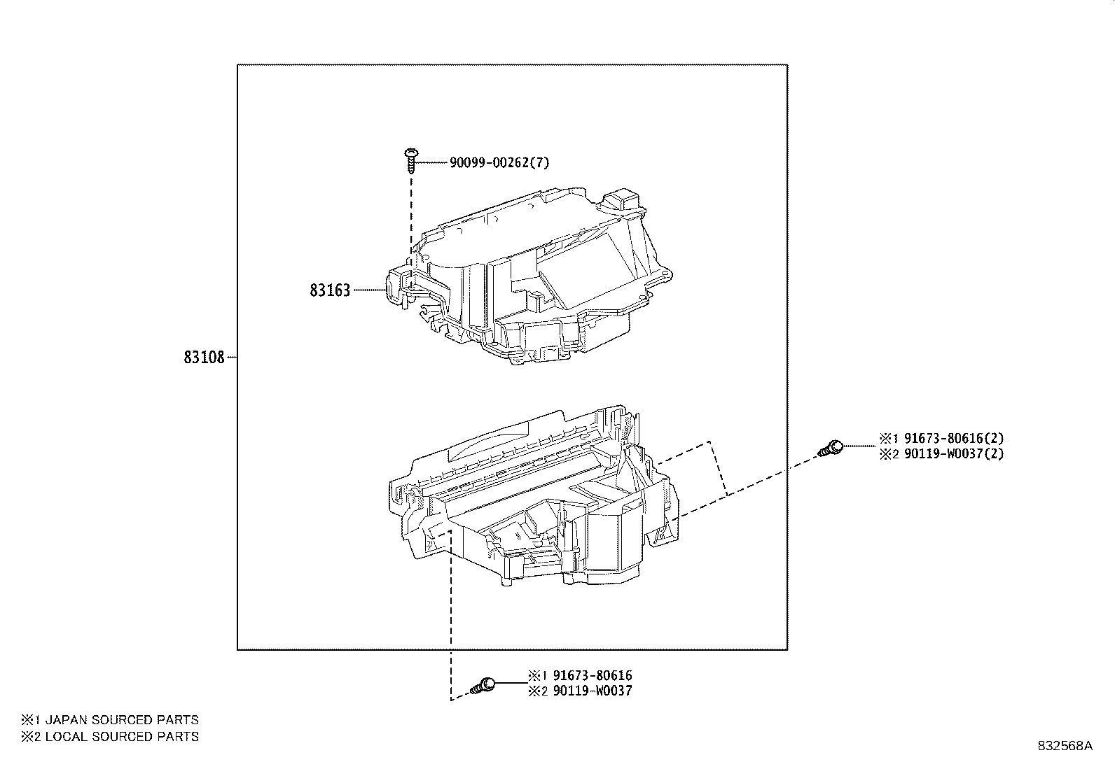 Exploded illustration 832568A