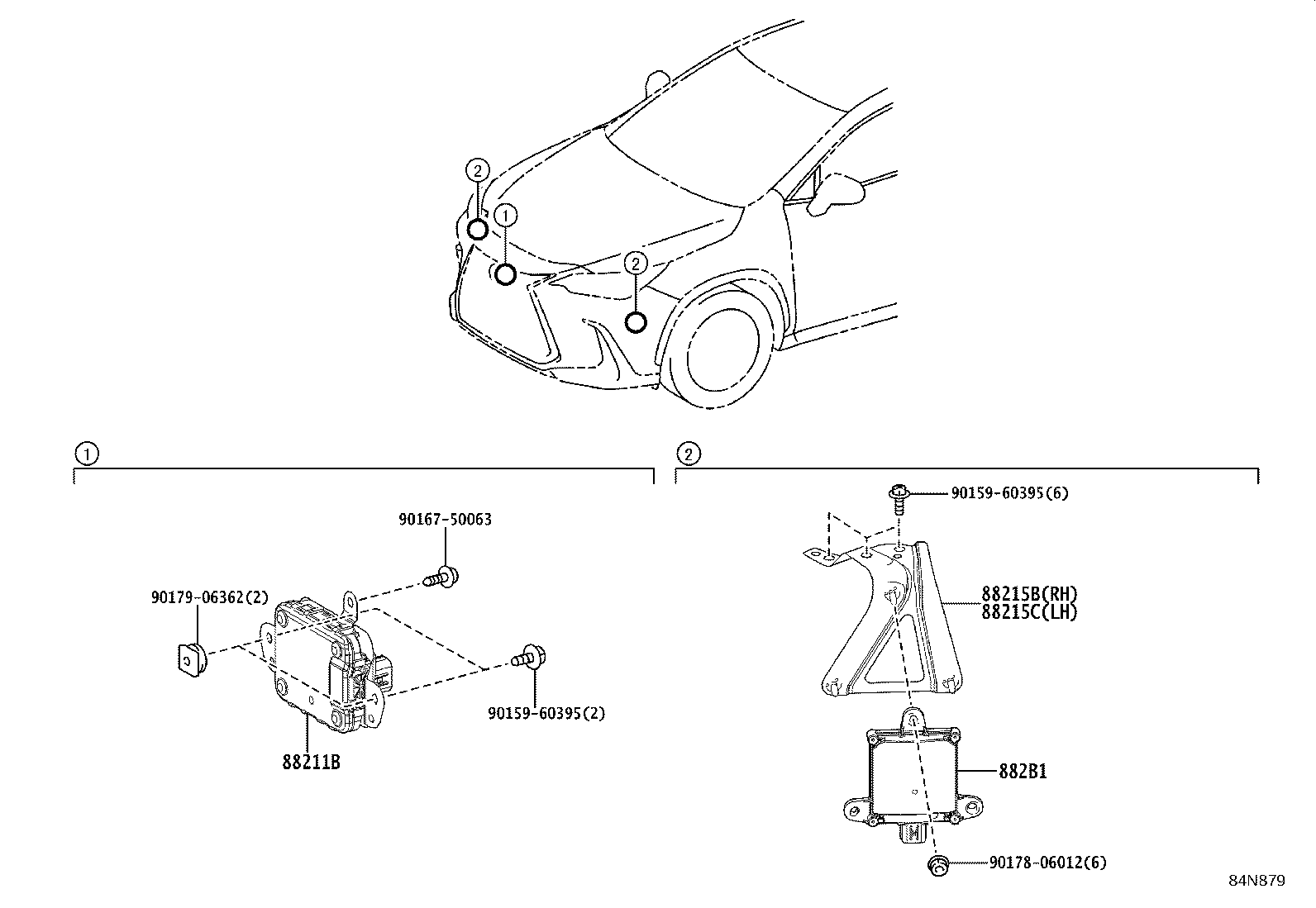 Exploded illustration 84N879