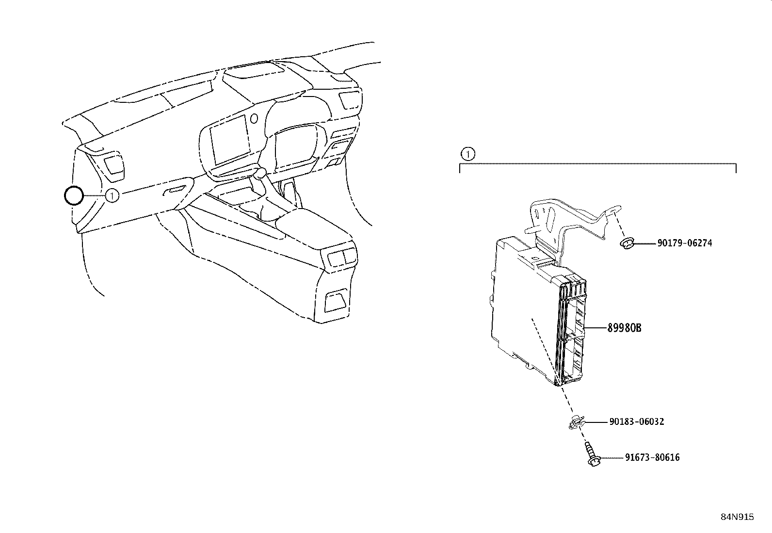 Exploded illustration 84N915