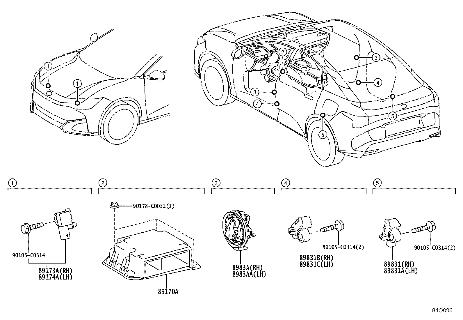 Exploded illustration 84Q096
