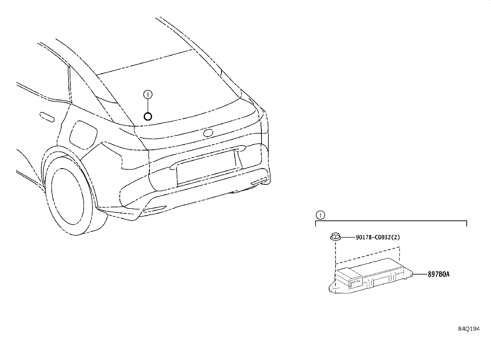 Exploded illustration 84Q194