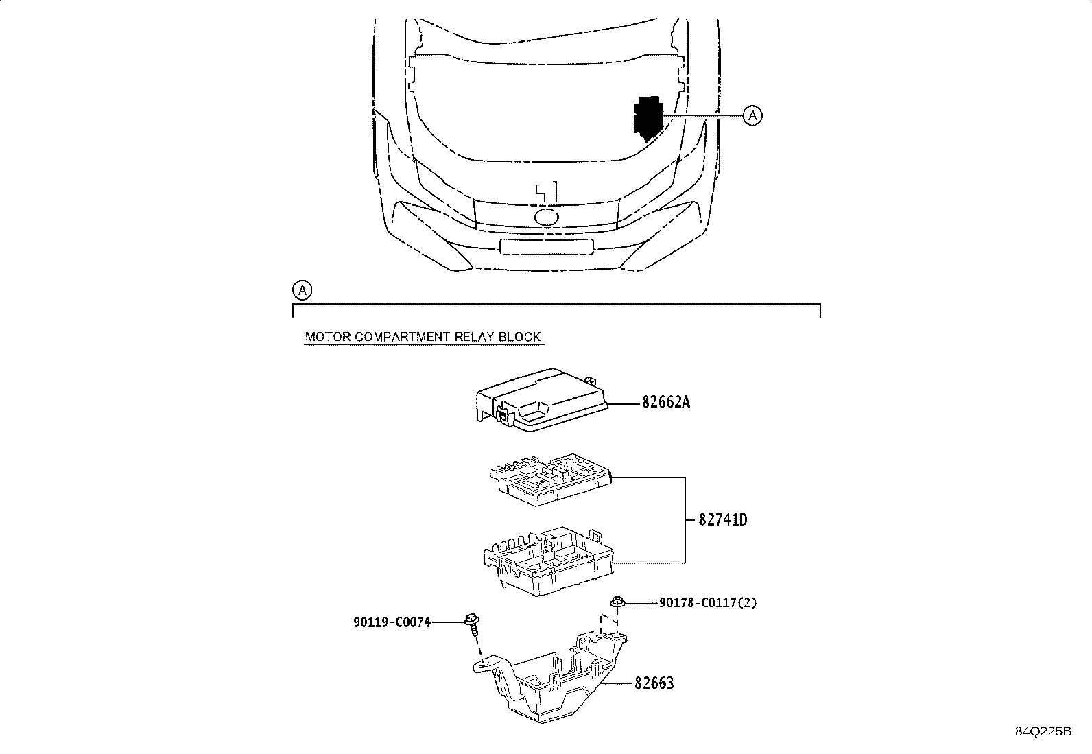 Exploded illustration 84Q225B