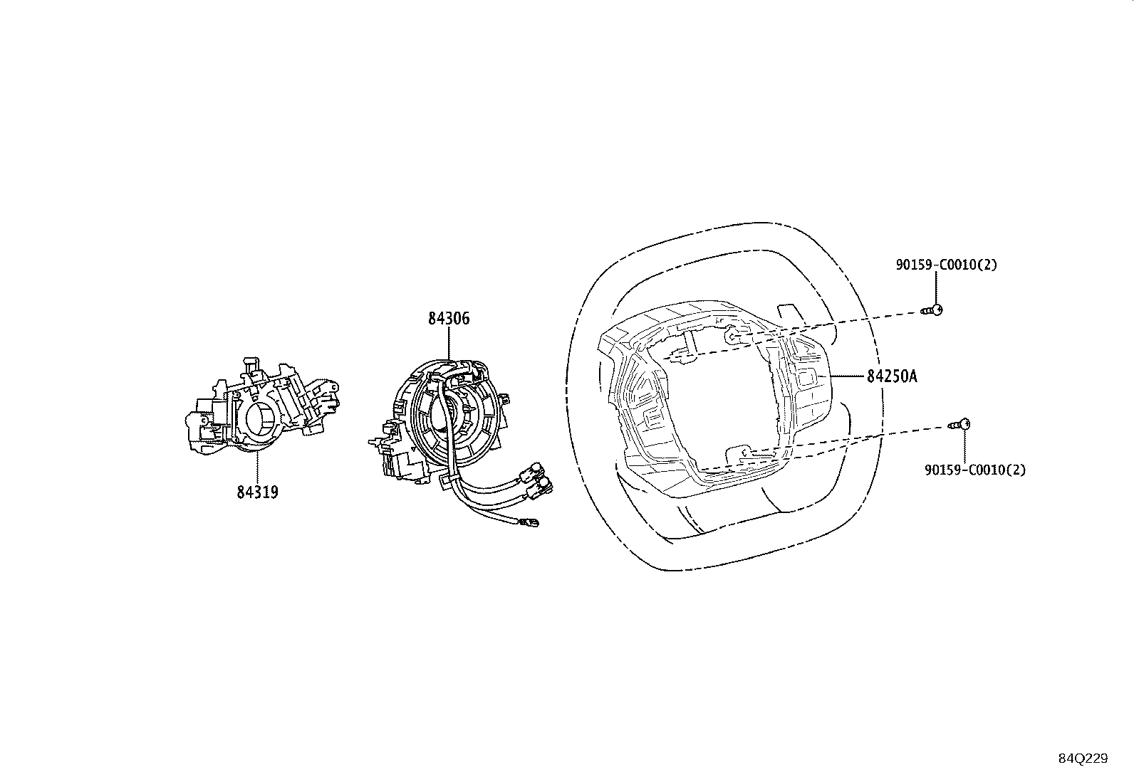 Exploded illustration 84Q229