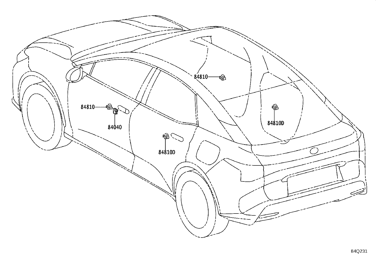 Exploded illustration 84Q231