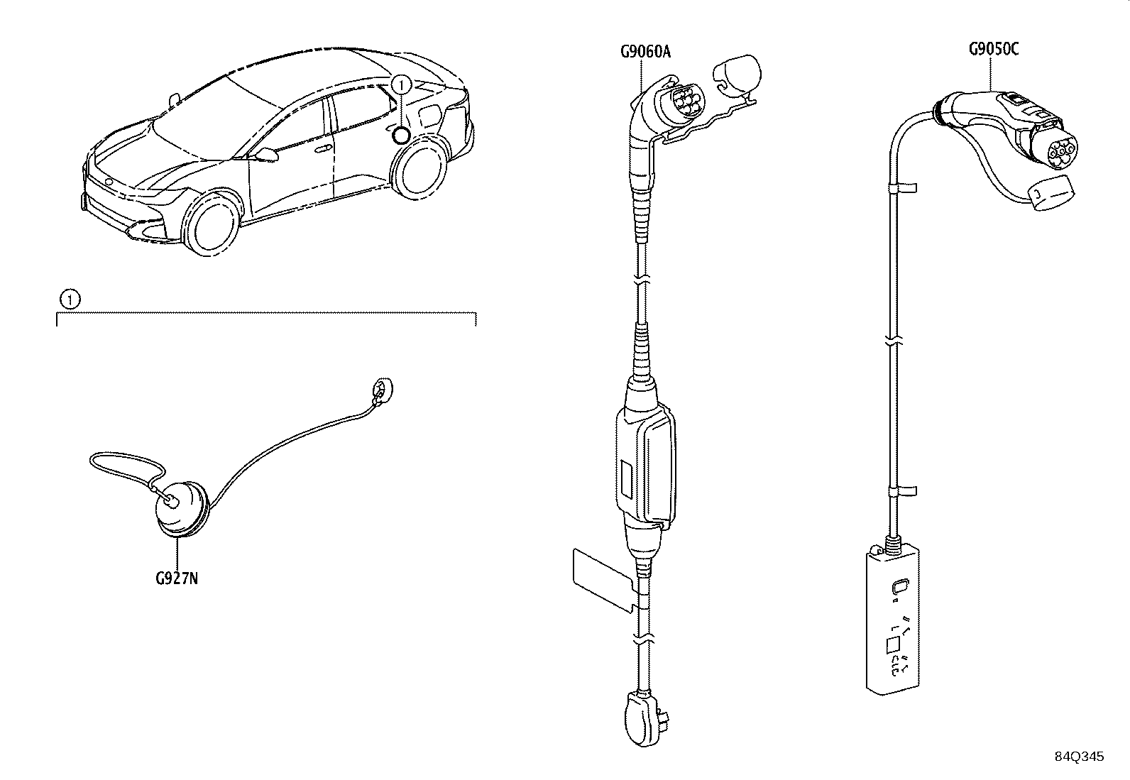 Exploded illustration 84Q345