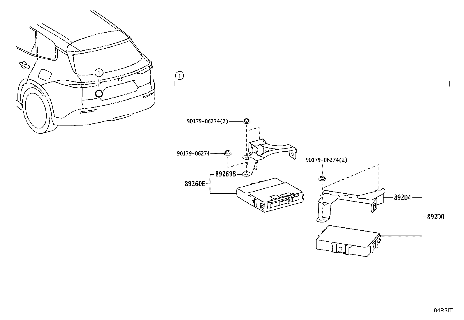 Exploded illustration 84R3IT