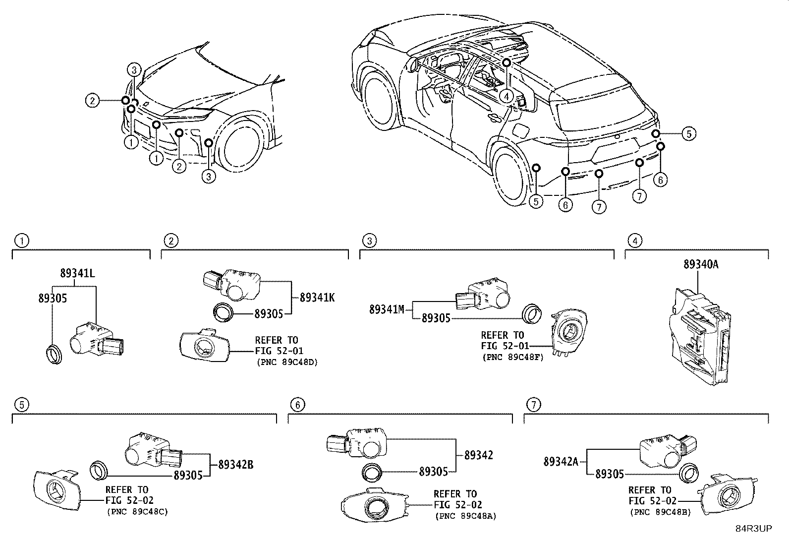 Exploded illustration 84R3UP