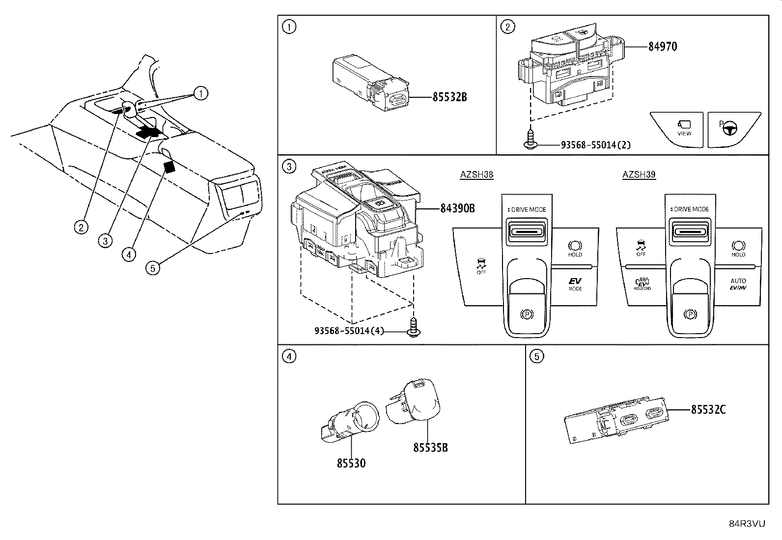 Exploded illustration 84R3VU