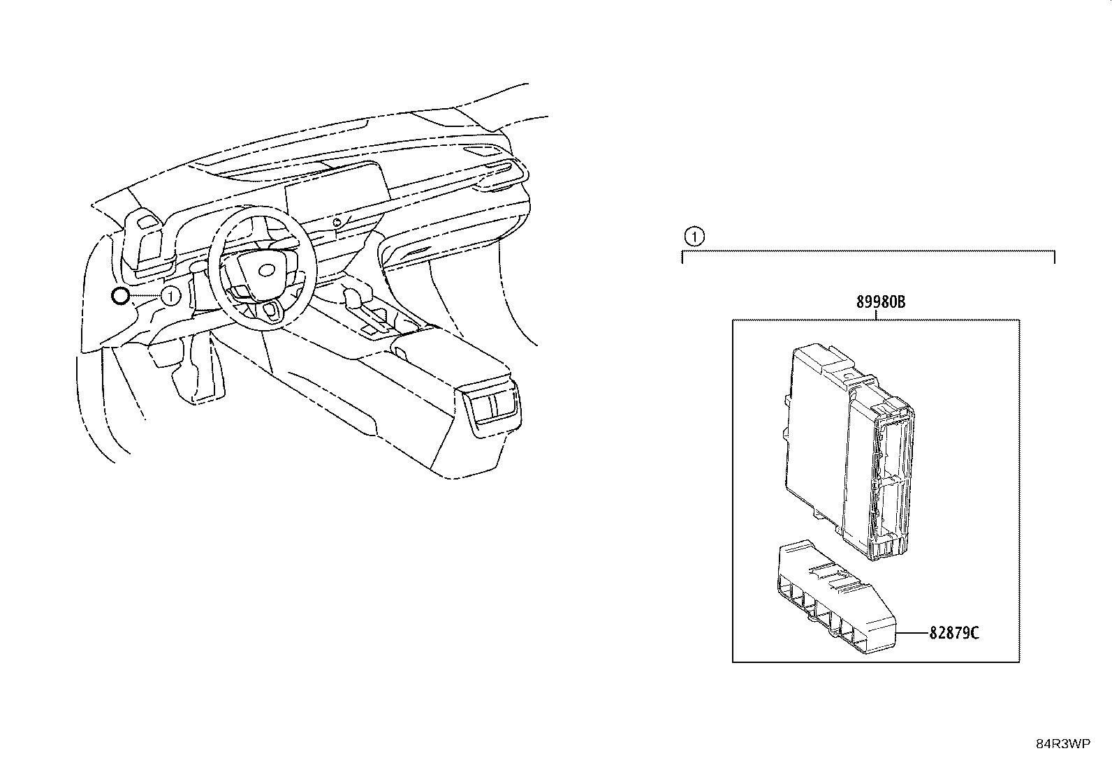 Exploded illustration 84R3WP