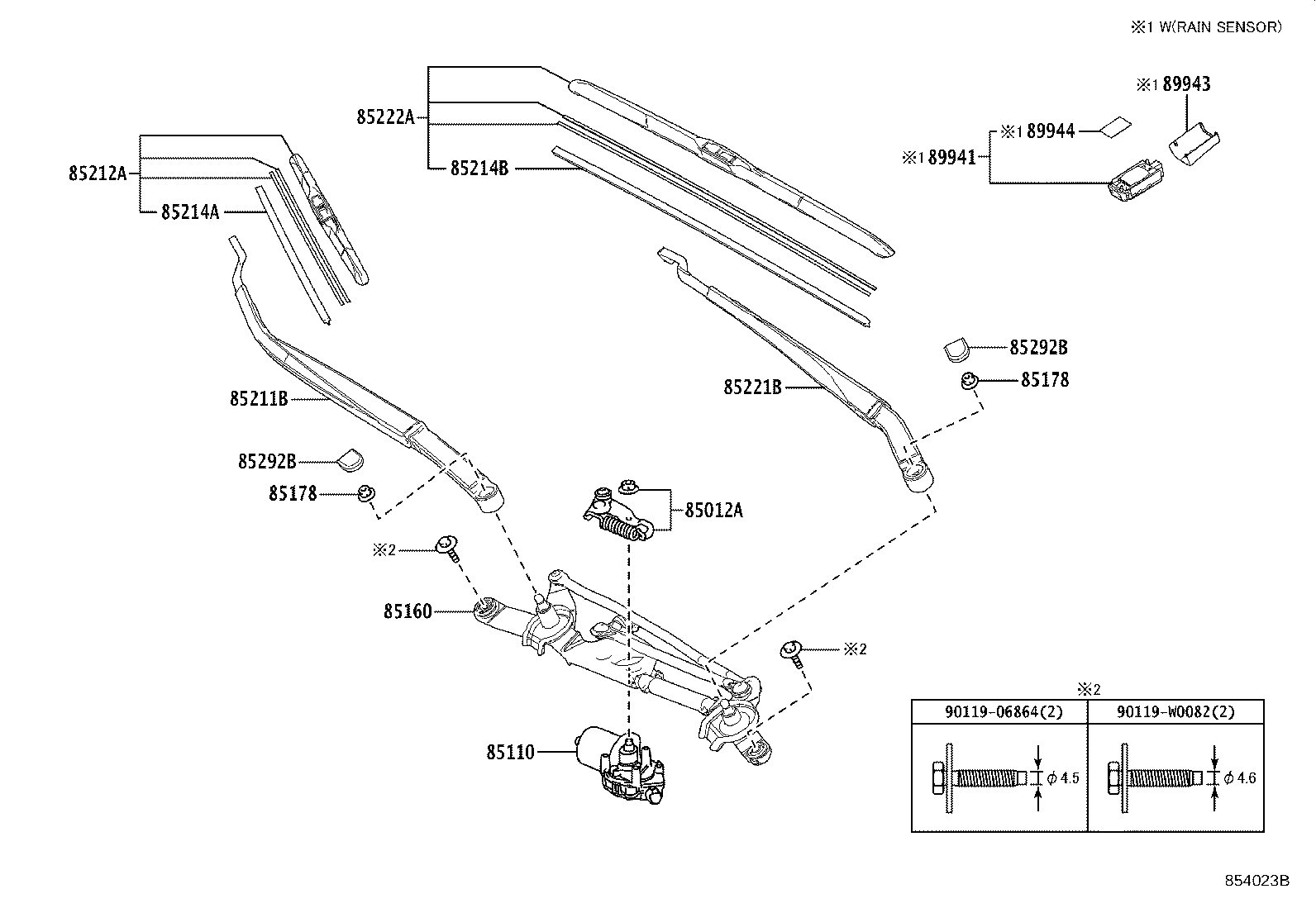 Exploded illustration 854023B