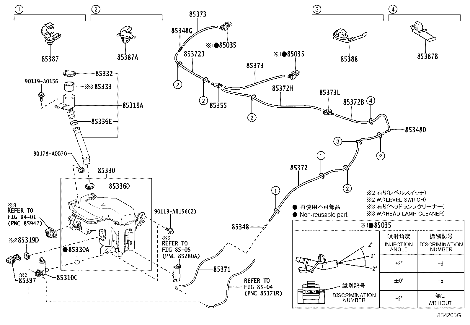 Exploded illustration 854205G
