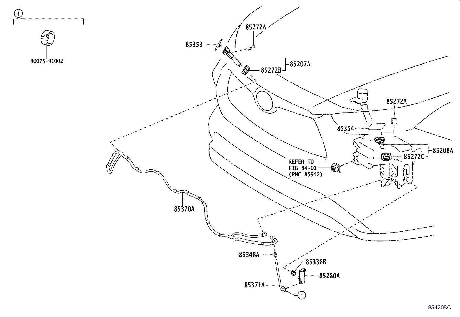 Exploded illustration 854208D