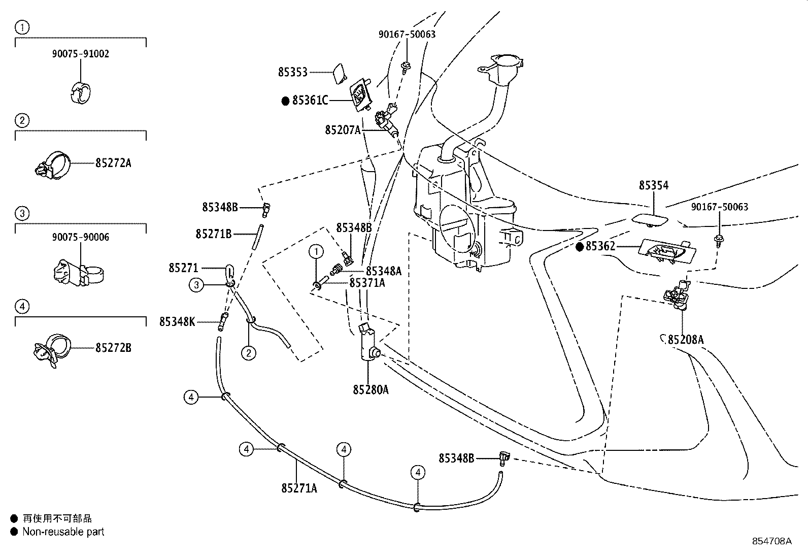 Exploded illustration 854708A