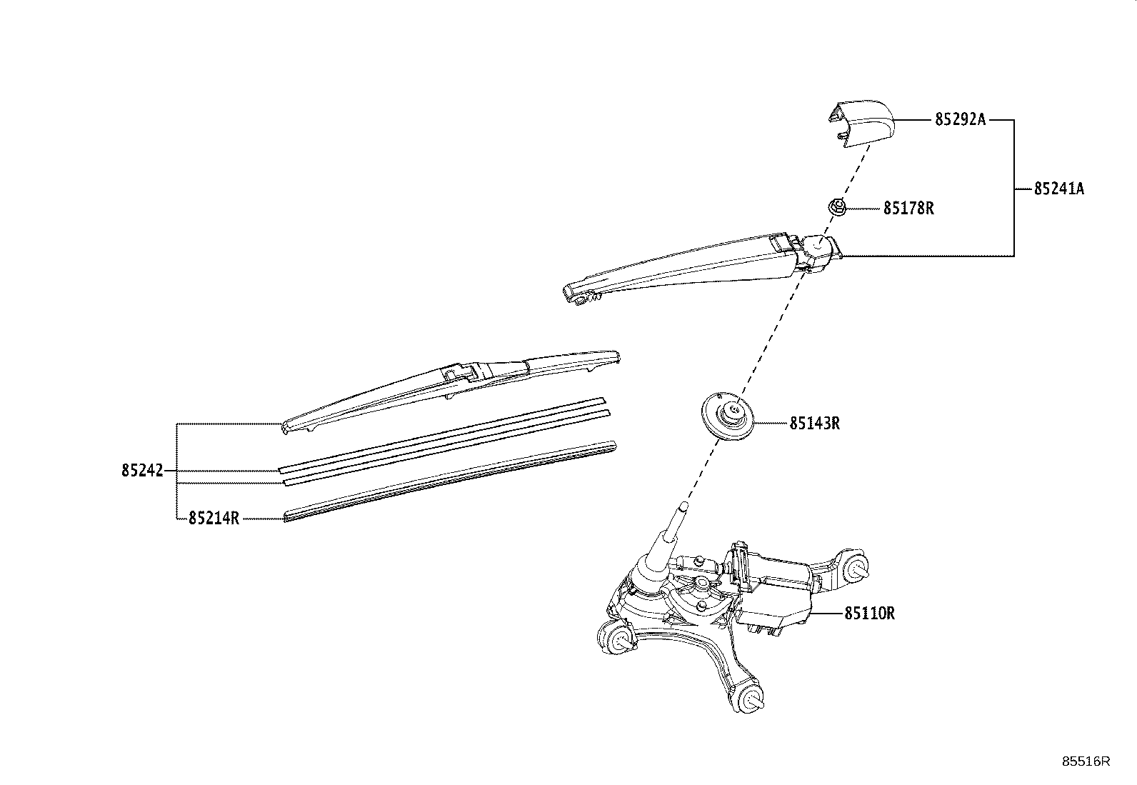 Exploded illustration 85516R