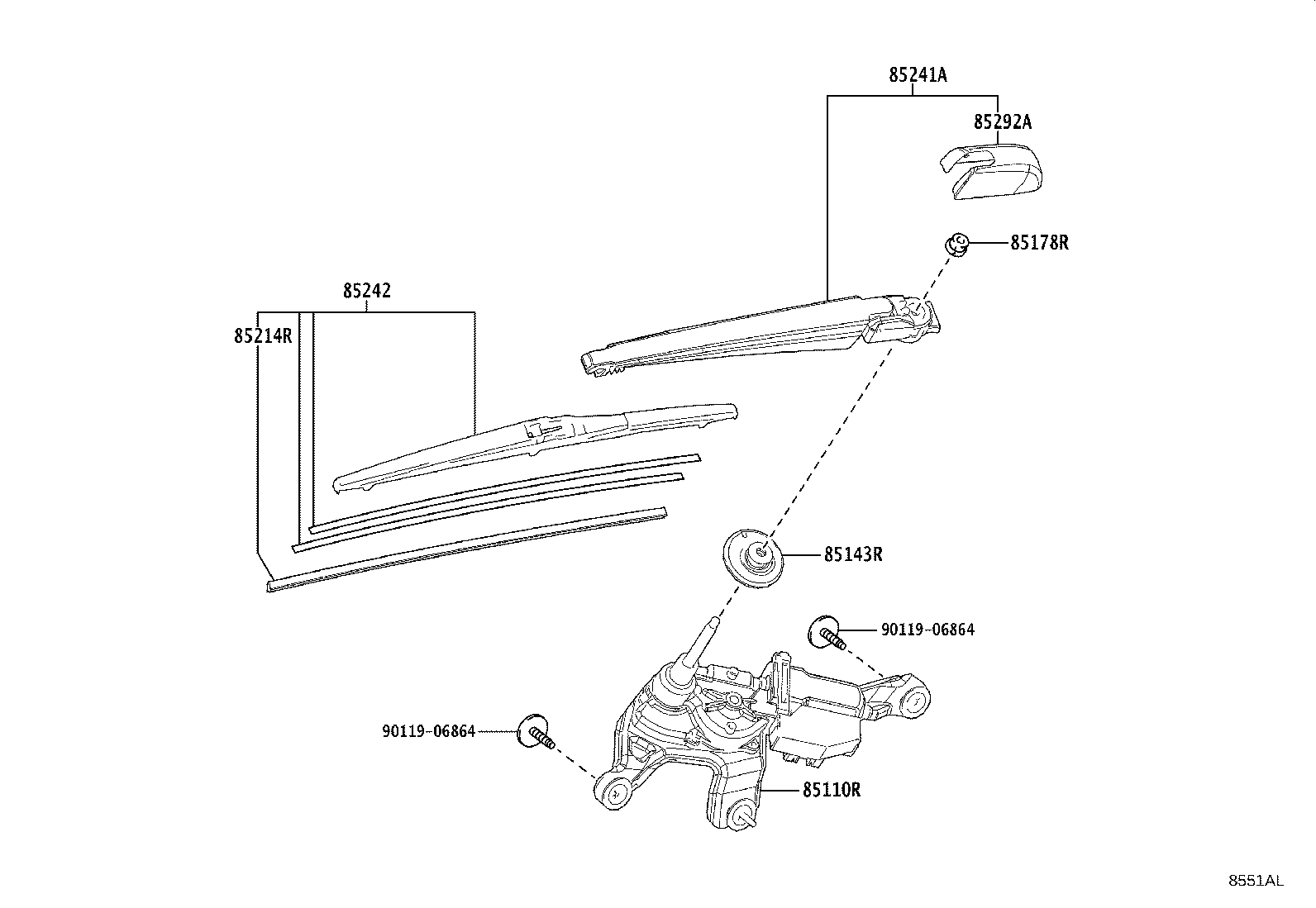Exploded illustration 8551AL