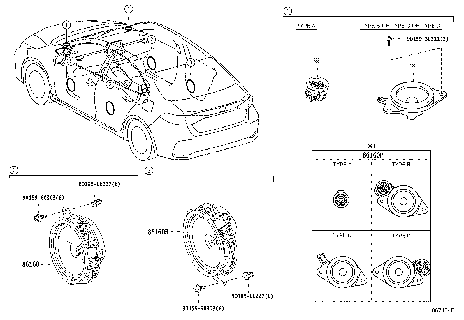 Exploded illustration 867434B