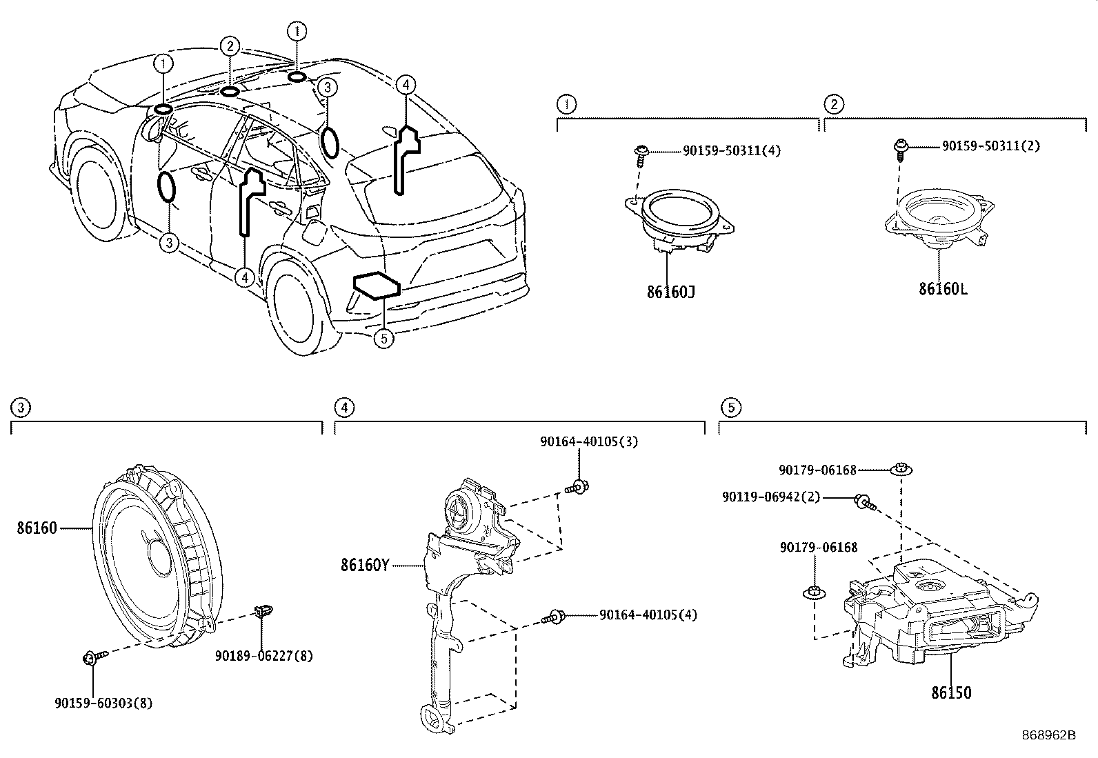 Exploded illustration 868962B