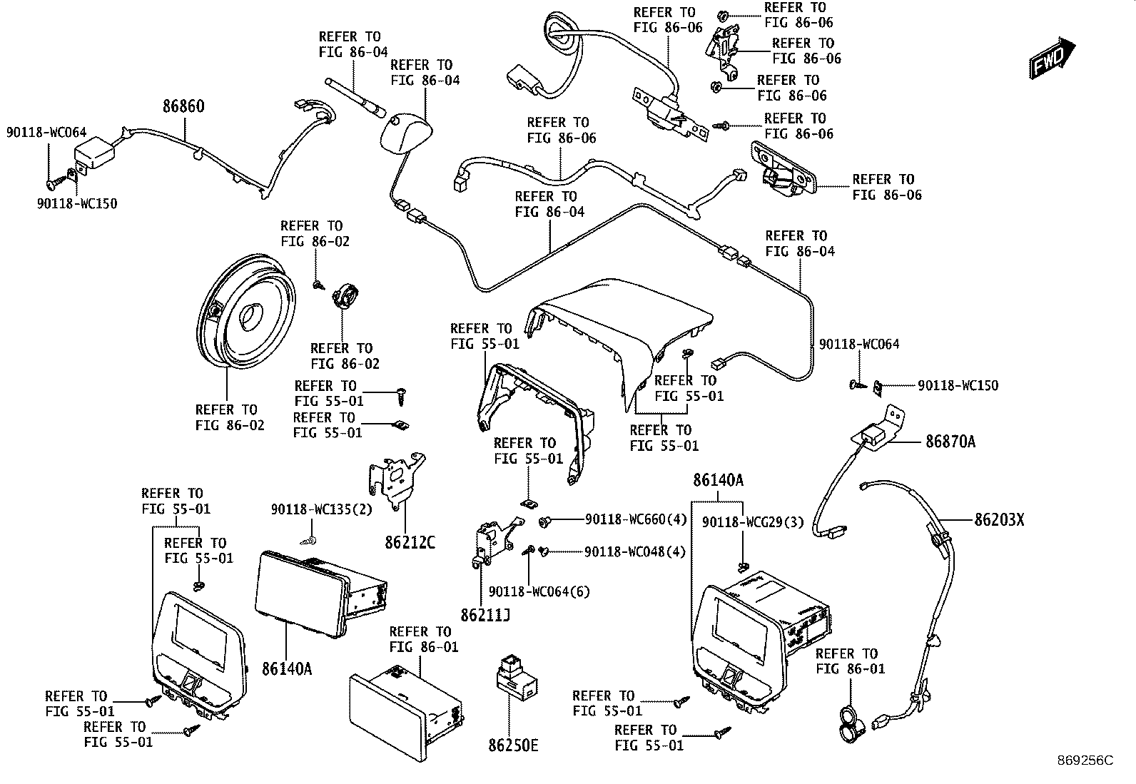 Exploded illustration 869256C