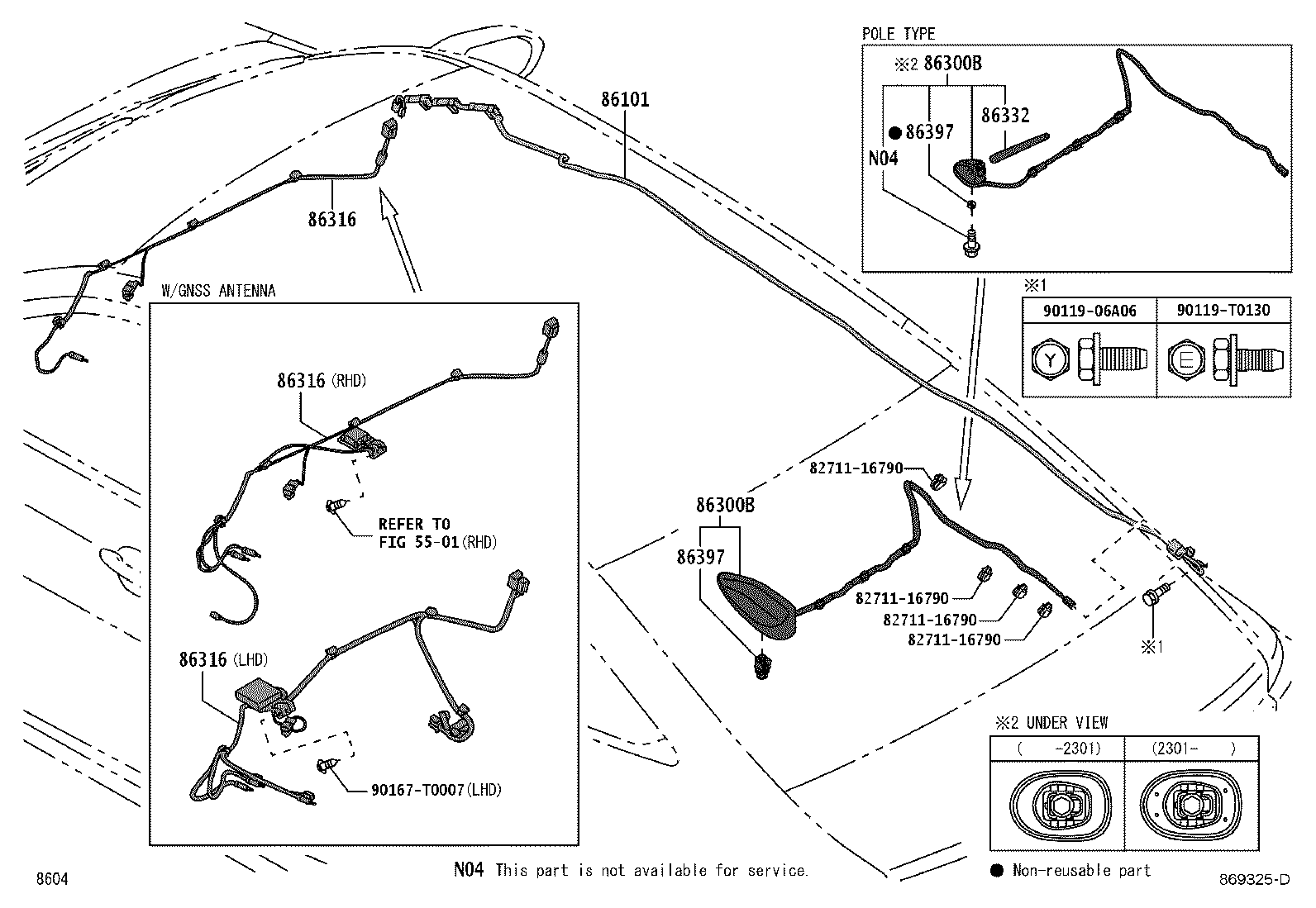 Exploded illustration 869325D