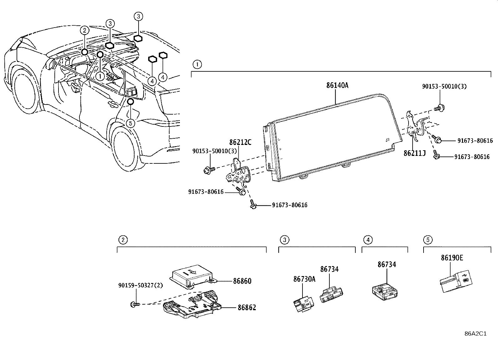 Exploded illustration 86A2C1
