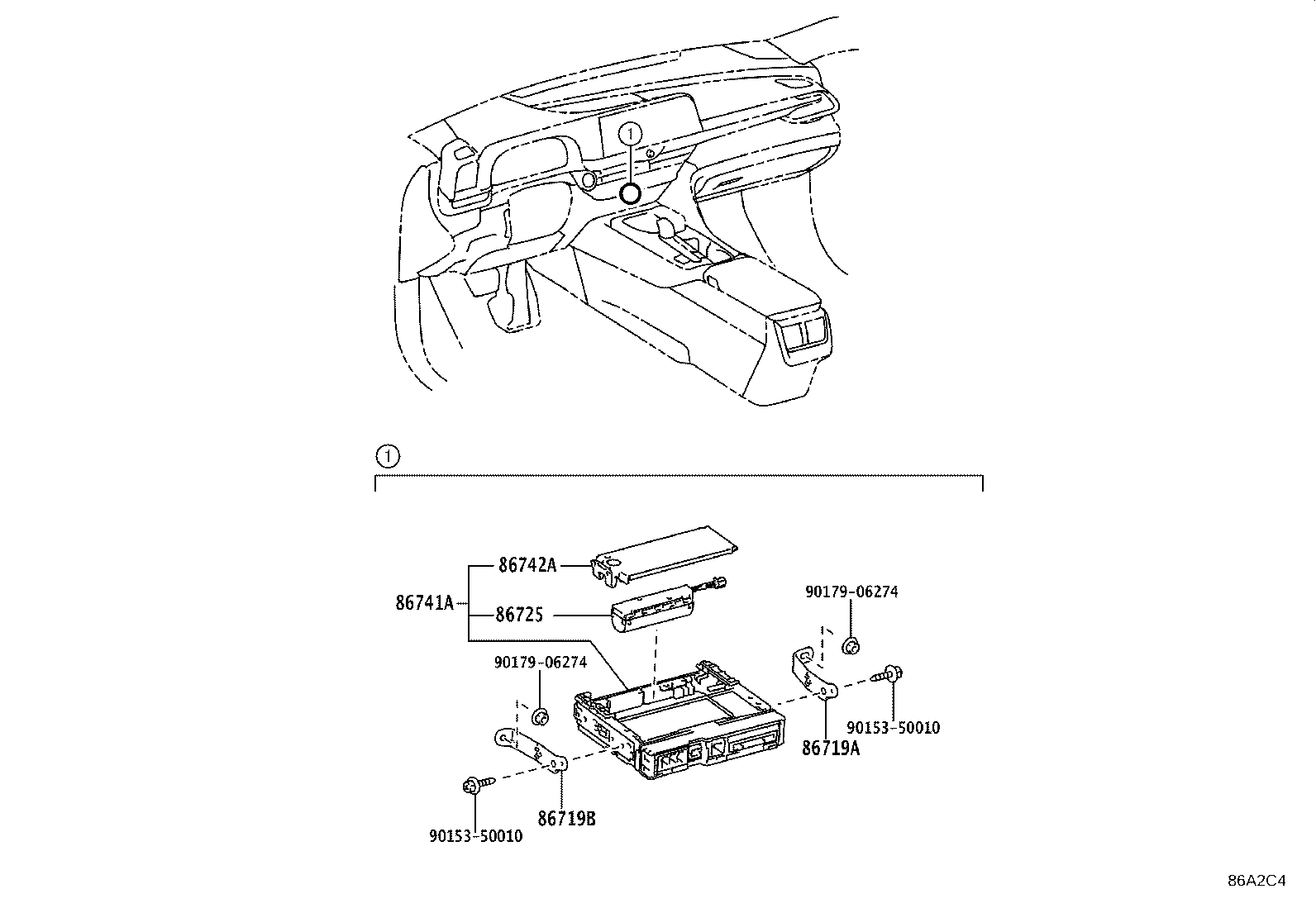 Exploded illustration 86A2C4