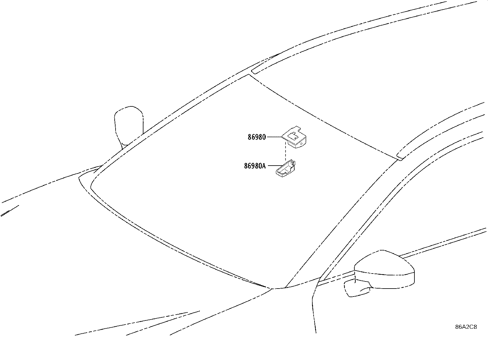 Exploded illustration 86A2C8