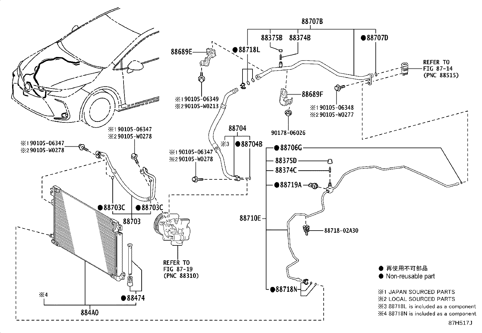 Exploded illustration 87H517J