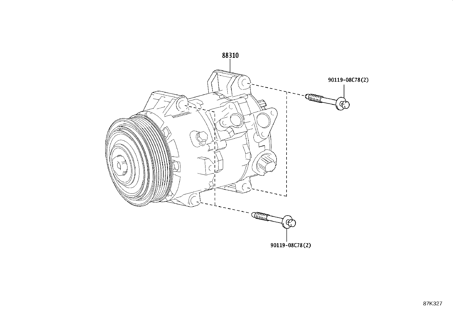 Exploded illustration 87K327