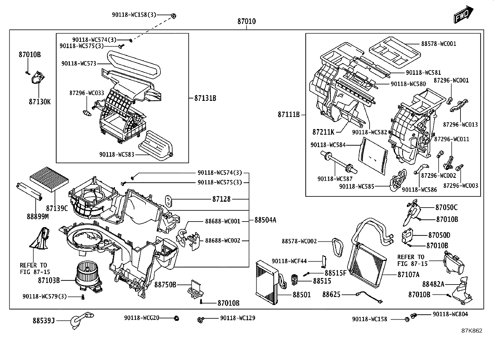 Exploded illustration 87K862