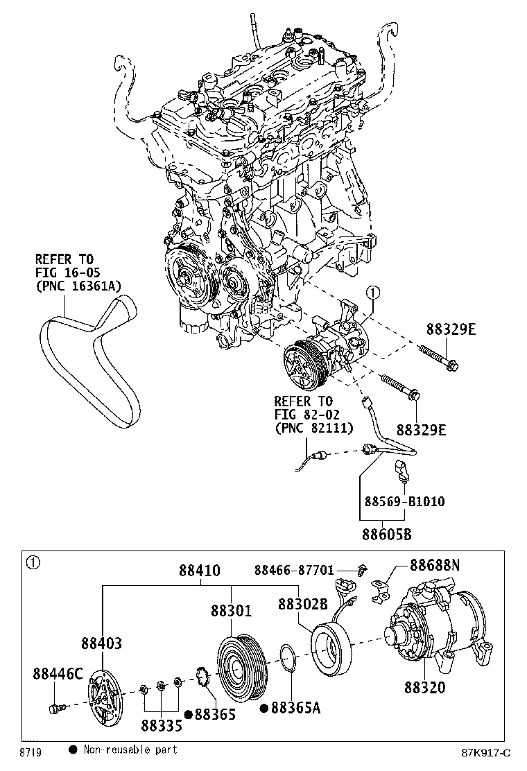 Exploded illustration 87K917C