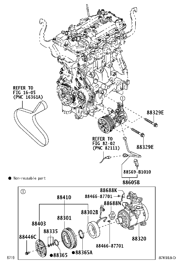 Exploded illustration 87K918D