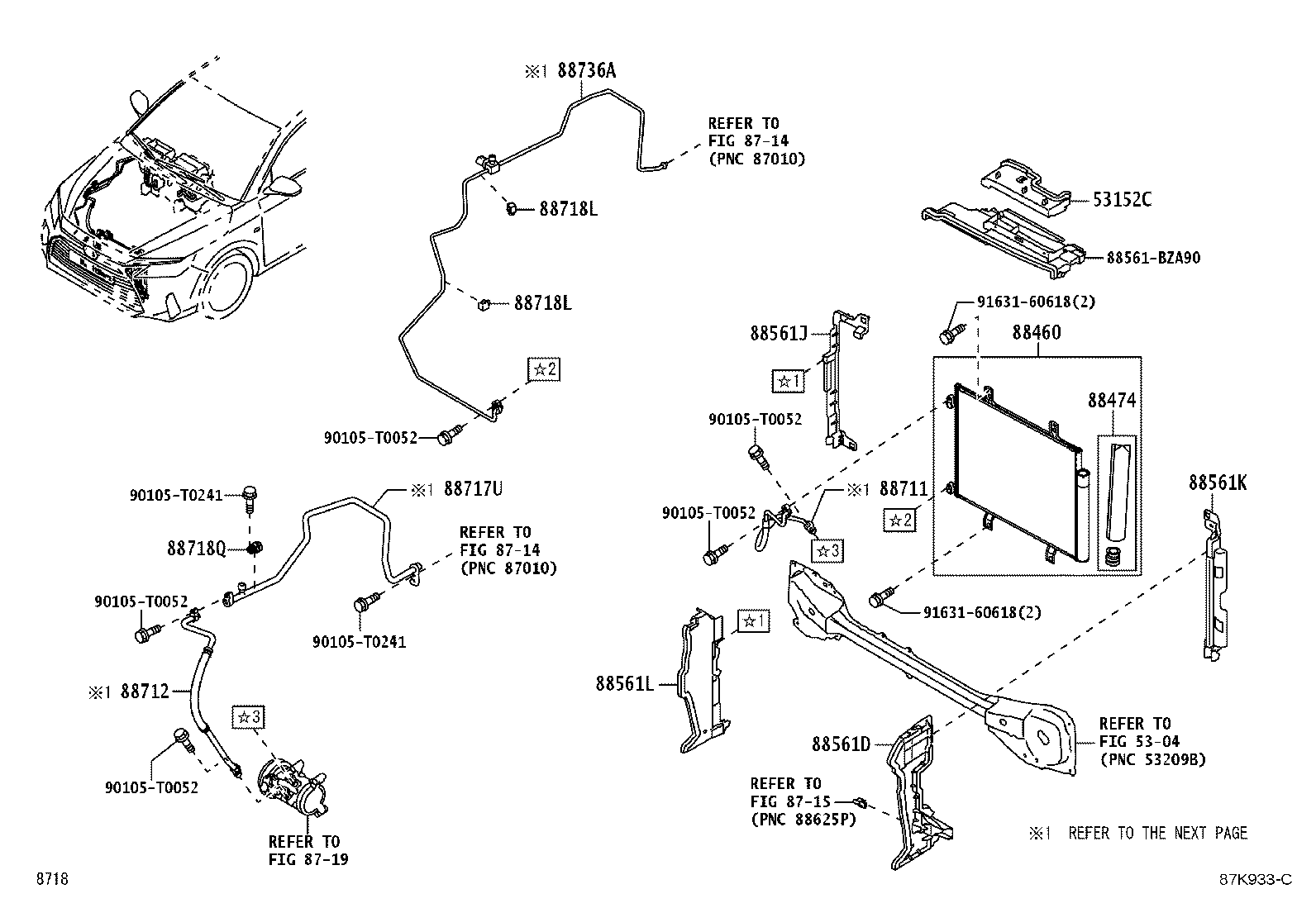 Exploded illustration 87K933C