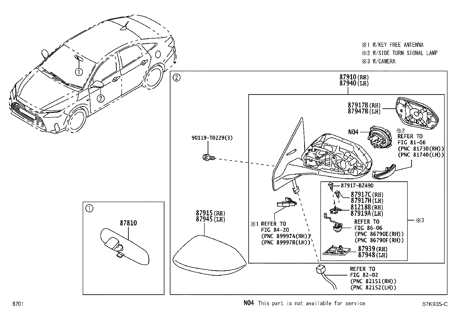 Exploded illustration 87K935C