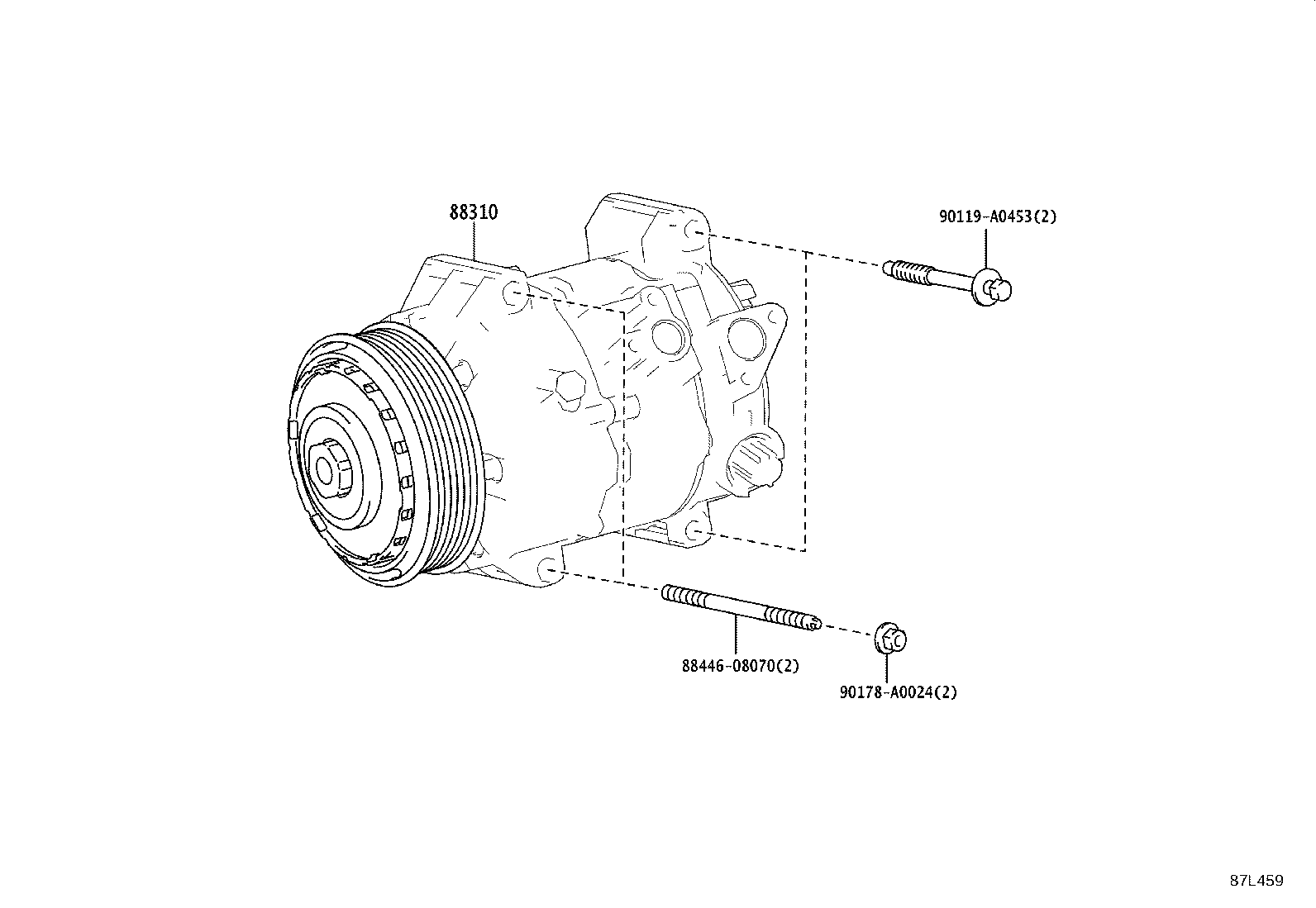 Exploded illustration 87L459